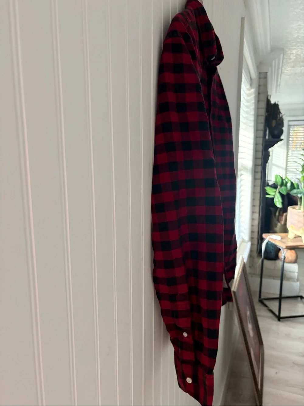 J. Crew Red and Black Buffalo Plaid Button-Down Shirt slim Fit